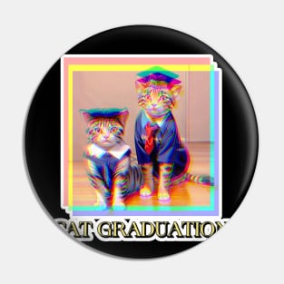 Cat Graduation Pin