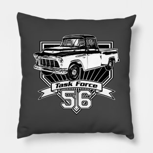 56 Chevy Truck Task Force Pillow