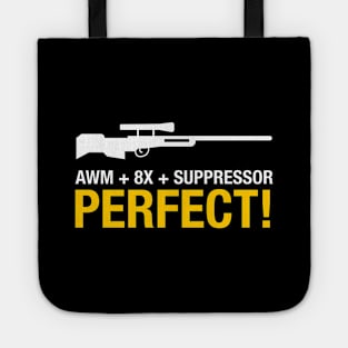 AWM, 8x, suppressor is perfect Tote