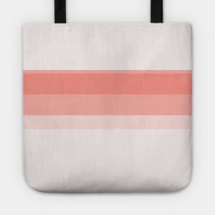 An uncommon shape of Very Light Pink, Light Pink, Melon (Crayola) and Peachy Pink stripes. Tote