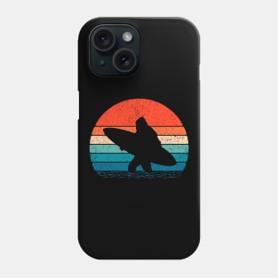 Bigfoot Surfing Sunset Phone Case