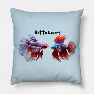 betta fish lovers Pillow