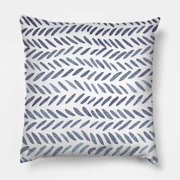 Watercolor knitting pattern - grey Pillow by wackapacka