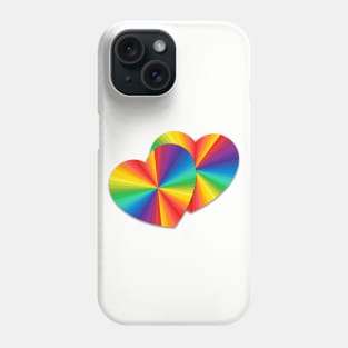 Rainbow Hearts Phone Case