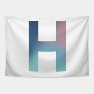 Gradient Letter H Initial Alphabet Tapestry