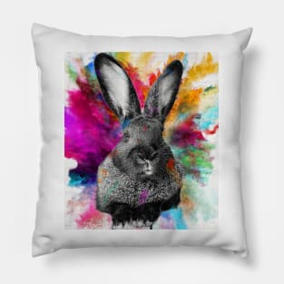 pop art bunny Pillow