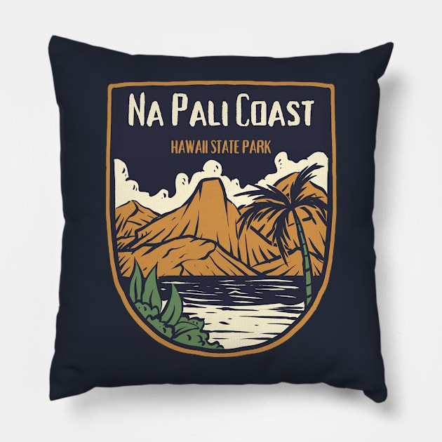 Na Pali Coast State Park Pillow by soulfulprintss8