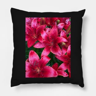 Raindrop Flowers Pillow