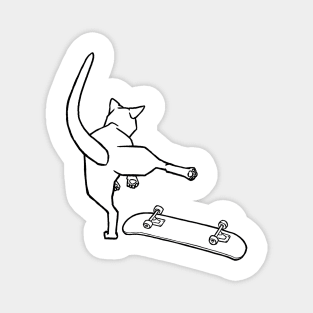 Kickflip Meow Magnet