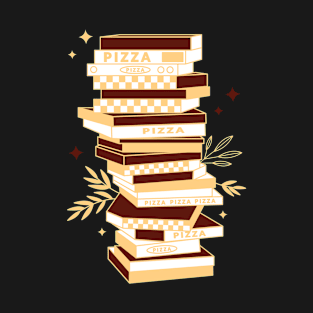 Stacked Pizza Boxes T-Shirt