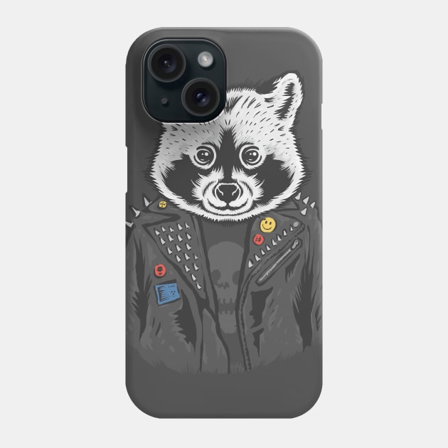 Metal Racoon Phone Case by haloakuadit