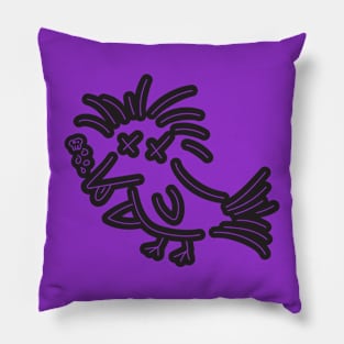 Loopy Bird (TOXIC) Pillow