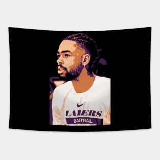 D'Angelo Russell: Basketball Star Artwork Tribute Tapestry