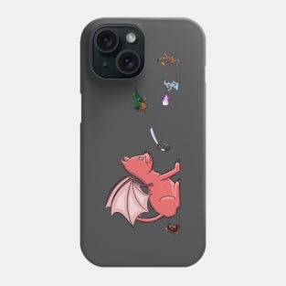 The Quest of the Red Dragoncat Phone Case