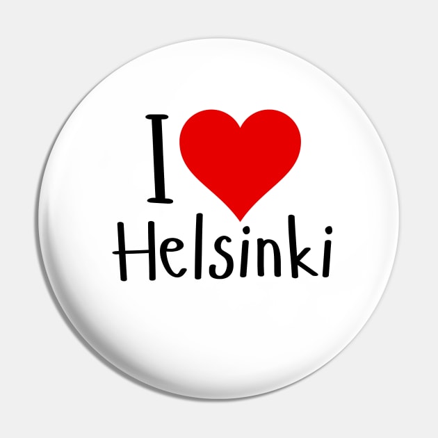 I Love Helsinki Pin by Heartfeltarts