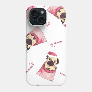 Pug Santa Claus Phone Case