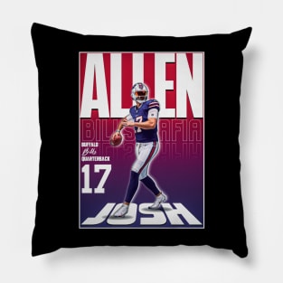 Josh Allen 17 Pillow