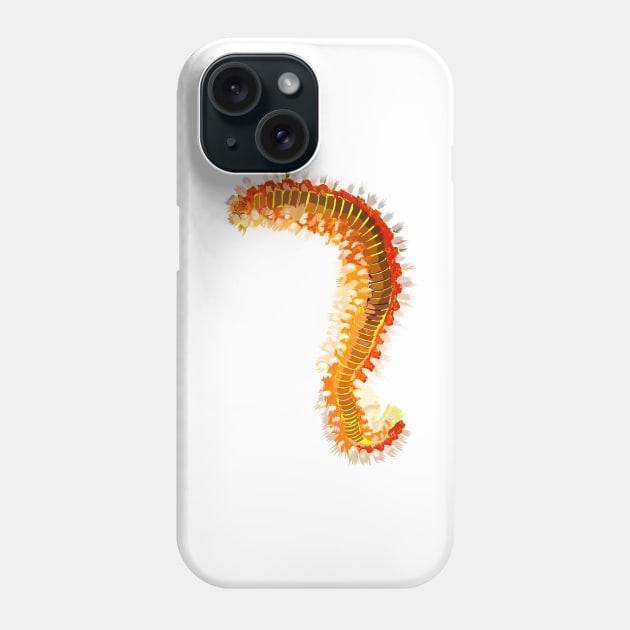 Bearded Fireworm Phone Case by michdevilish