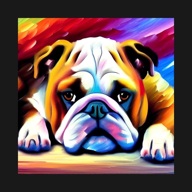 English Bulldog at Rest by ArtistsQuest