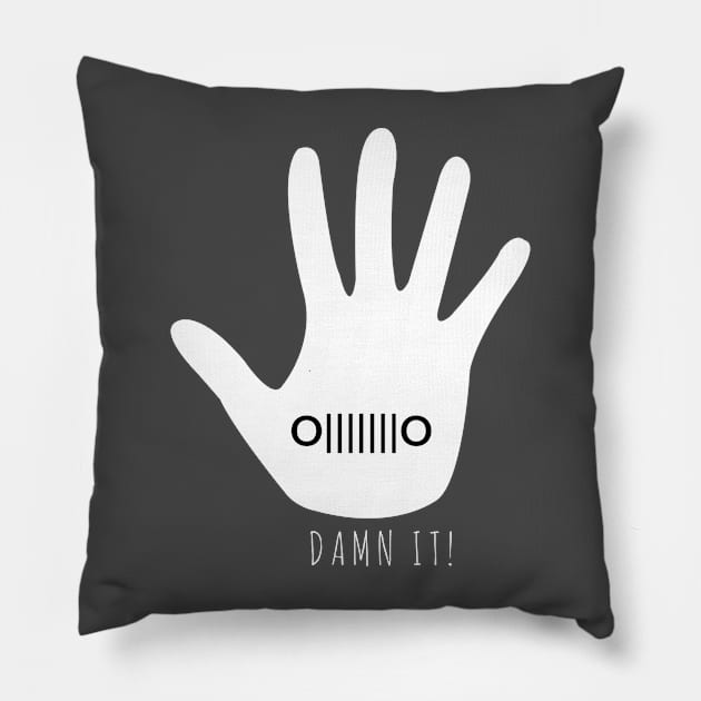 Wave Damn it Pillow by Jeep Life America