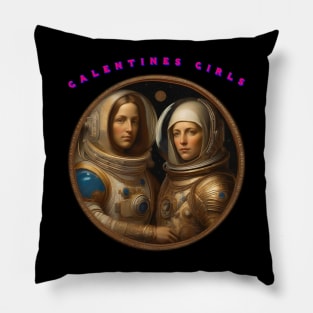 Galentines day girlfriends Pillow