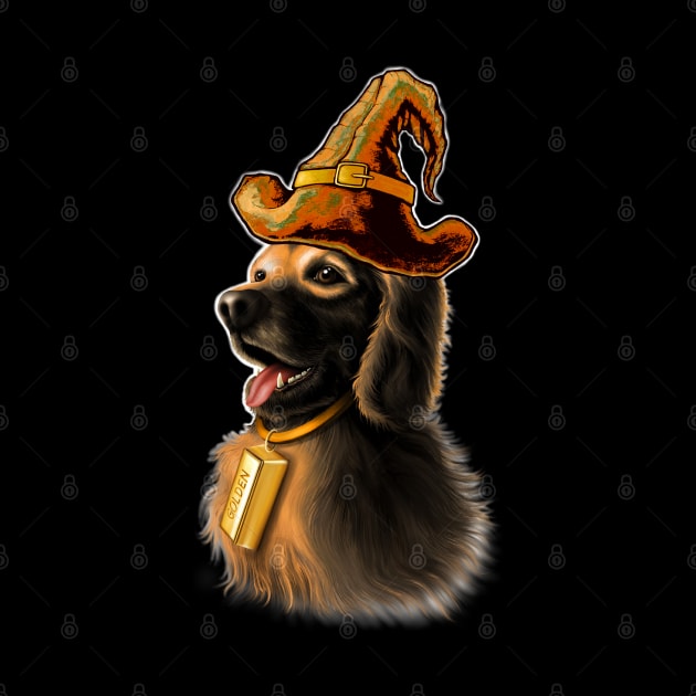 Golden Retriever Halloween by Artardishop