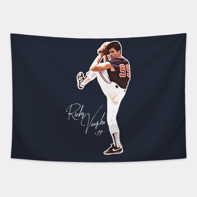 Ricky 'Wild Thing' Vaughn Tapestry by darklordpug