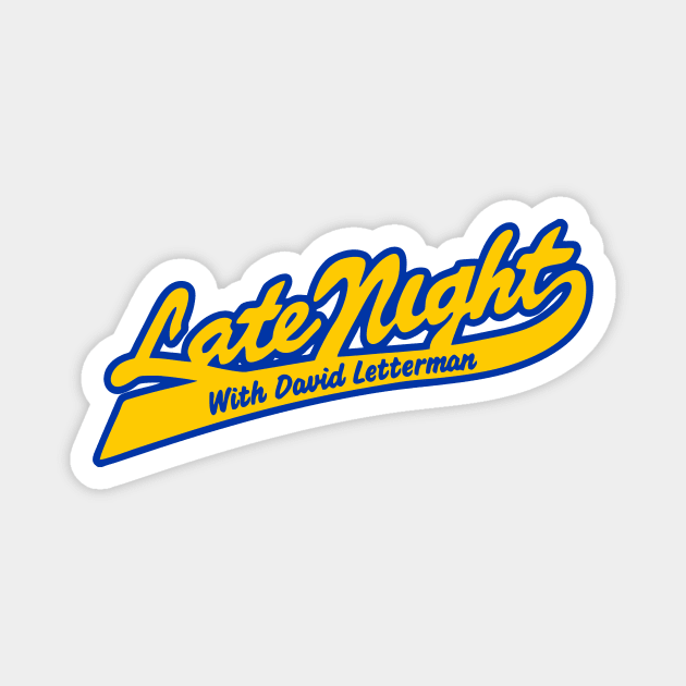 Late Night With David Letterman Magnet by Bimonastel