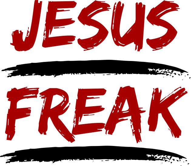 Jesus Freak | Christian Typography Kids T-Shirt by All Things Gospel