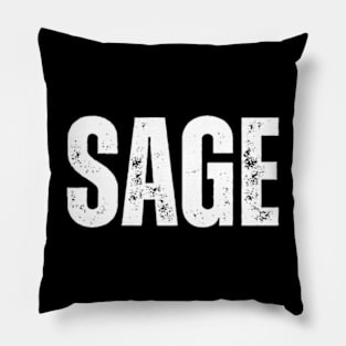 Sage Name Gift Birthday Holiday Anniversary Pillow