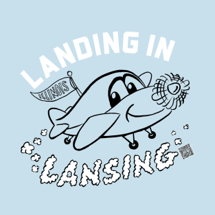 Landing in Lansing (art by Jim Siergey) T-Shirt