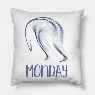 The Monday Blues Pillow