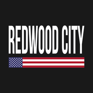 Redwood City City Pride USA Flag T-Shirt