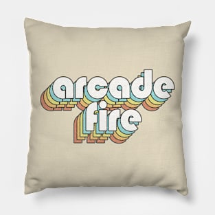 Retro Arcade Fire Pillow