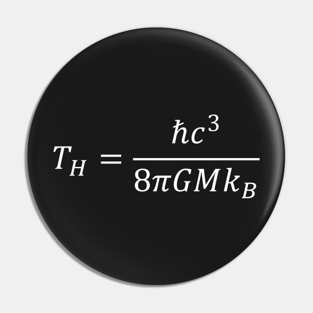 Hawking Radiation Temperature - Thermodynamics And Physics Pin by ScienceCorner