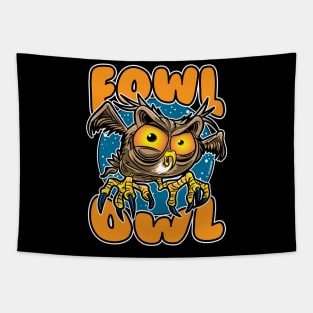 Fowl Owl Tapestry