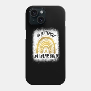 In September we wear gold..Childhood cancer awareness Phone Case