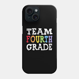 Team 4th Grade Squad Fourth Teacher Student Back To School Phone Case