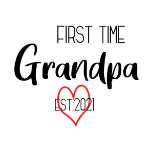 First time grandpa 2021 T-Shirt