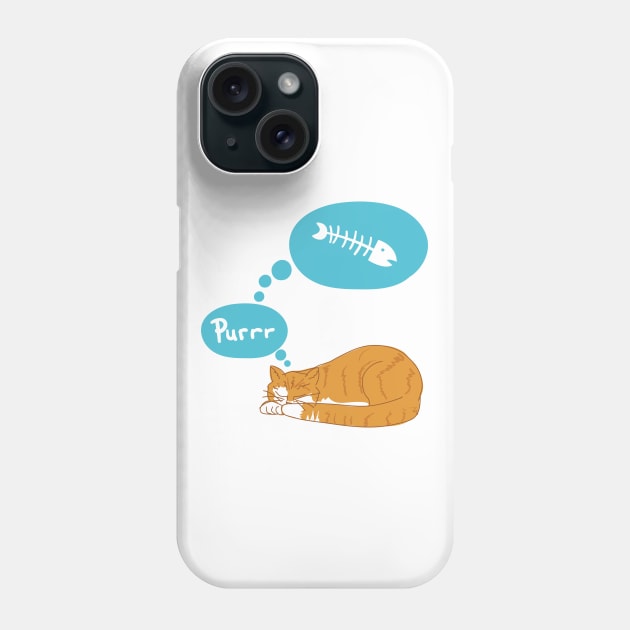 Cat Dreams Phone Case by SWON Design