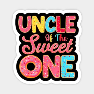 Uncle Of The Sweet One 1St Birthday Donut Family Magnet
