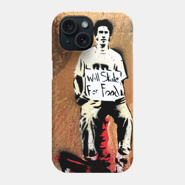 Skate 4 Food Phone Case by Jason Adams/Burning Boy