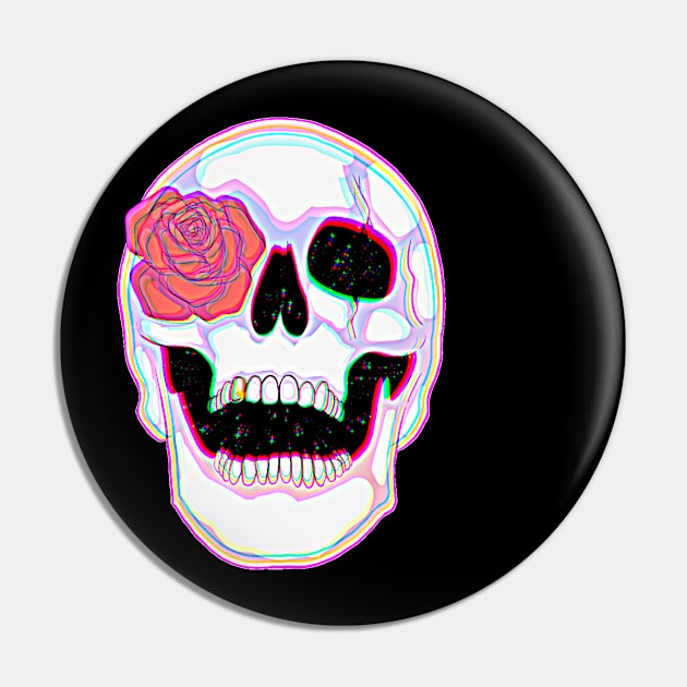 Glitch skull Pin by L’étoile stéllaire