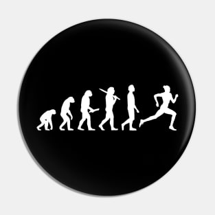 Funny Running Evolution Gift For Runners & Joggers Pin