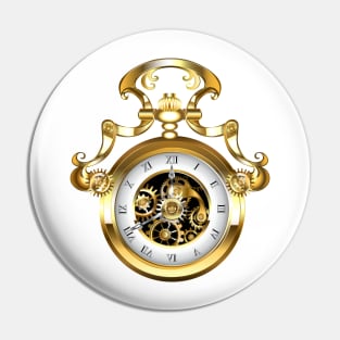 Steampunk pocket watch Pin