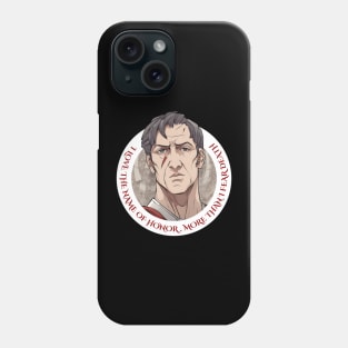 Julius Caesar in anime style Phone Case