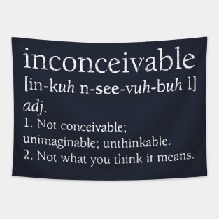 Inconceivable Definition 1987 Vintage Tapestry