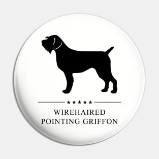 Wirehaired Pointing Griffon Black Silhouette Pin