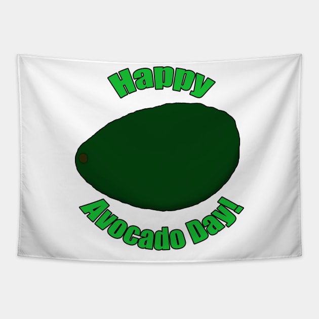 Happy Avocado Day! Tapestry by BlakCircleGirl