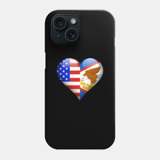 Half American Half American Samoan - Gift for American Samoa From American Samoan Phone Case